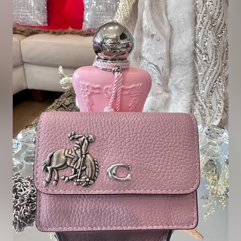 Authentic Coach Essentials Half Flap Card Case, crossbody bag